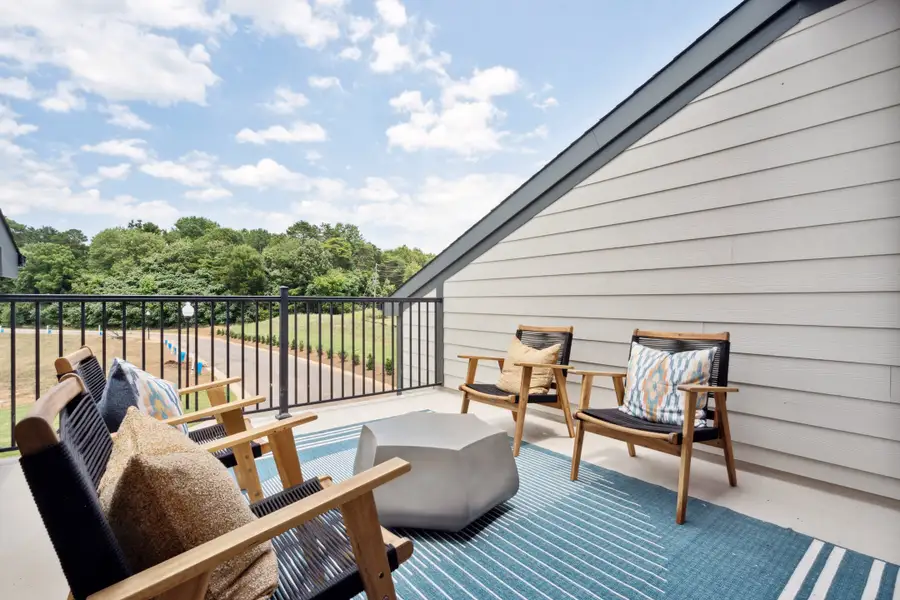Exterior details and patio area of a home in Seven Oaks, Belmont (Image 3).
