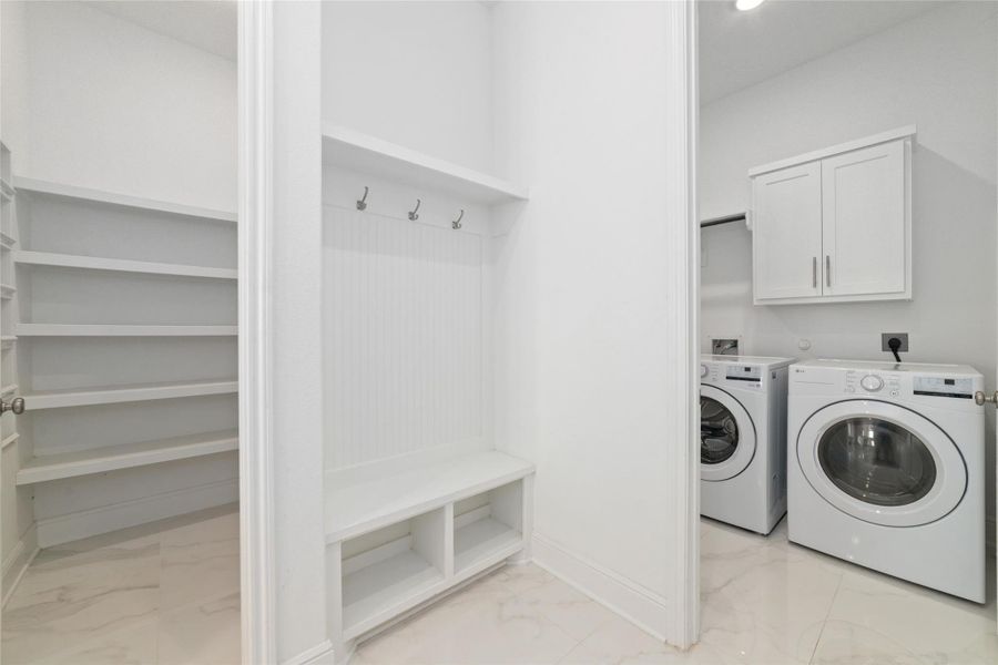 Furnished interior view inside a new home in Pomona 70' - Section 27, Manvel (Image 17).