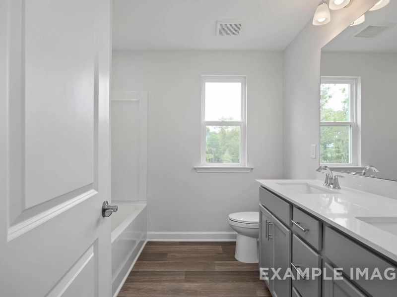 Furnished interior view inside a new home in Tobacco Road, Angier (Image 11).