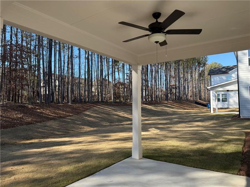 Exterior details and patio area of a home in Bennett Farm, Loganville (Image 3).