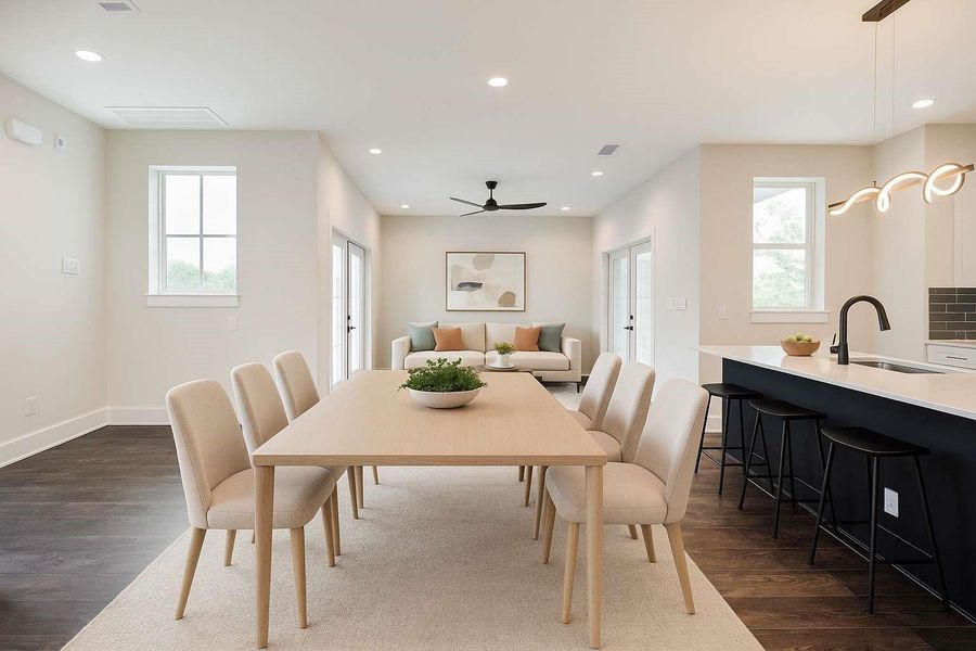 Furnished interior view inside a new home in , Houston (Image 16). Furnished interior view inside a new home in , Houston (Image 16).