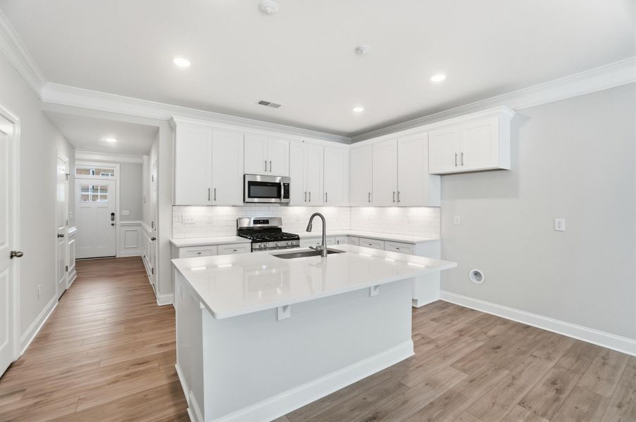 Furnished interior view inside a new home in Harrisburg Village Townhomes, Harrisburg (Image 10).