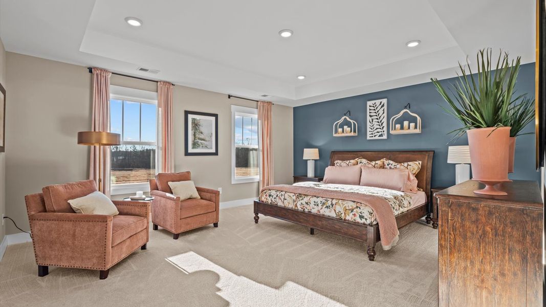 Primary Suite of The Drayton Design by DRB Homes