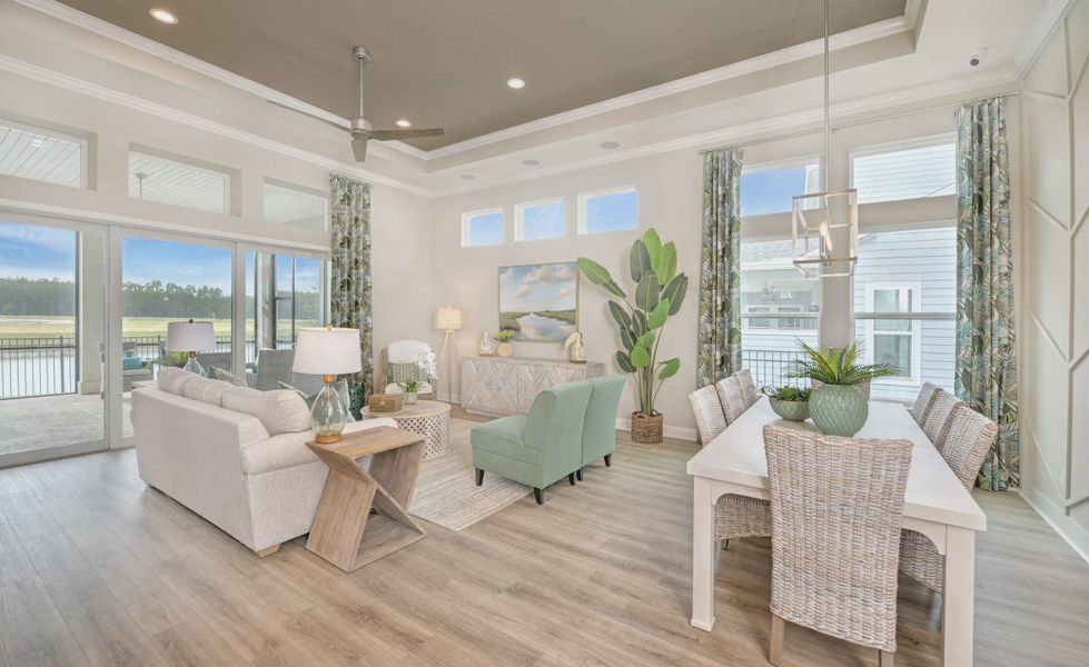 Furnished interior view inside a new home in Middlebourne, St. Johns (Image 3). Furnished interior view inside a new home in Middlebourne, St. Johns (Image 3).