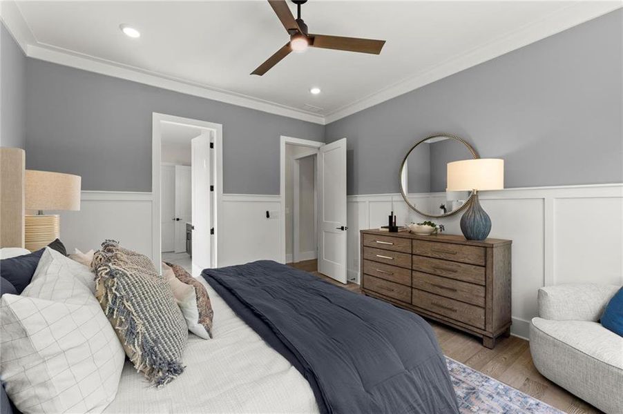 Furnished interior view inside a new home in Hillgrove Preserve, Powder Springs (Image 8).