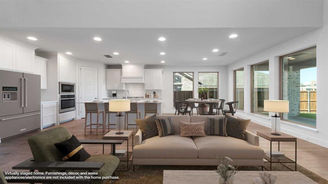 Furnished interior view inside a new home in Devonshire 55', Forney (Image 4). Furnished interior view inside a new home in Devonshire 55', Forney (Image 4).