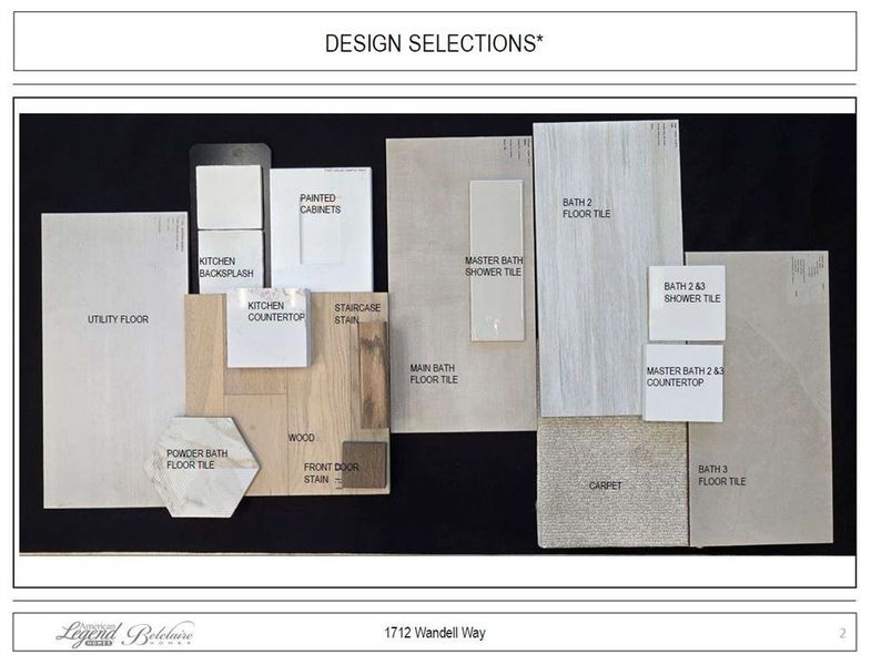 Design selections - Representative photo