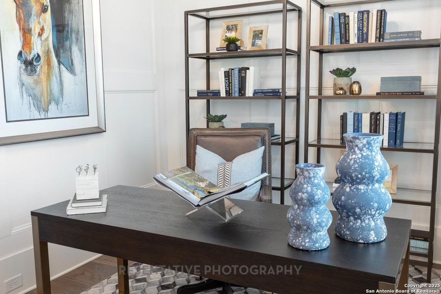 Furnished interior view inside a new home in Weston Oaks, San Antonio (Image 17).