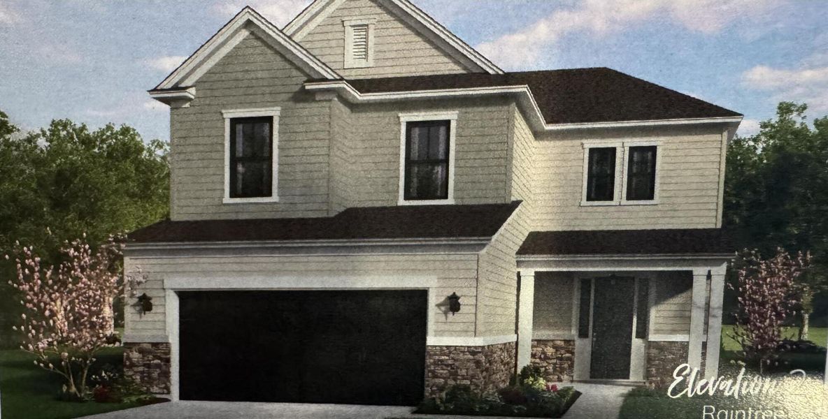 Front exterior of a new home in Indigo Place, North Charleston, SC, highlighting curb appeal (Image 2).