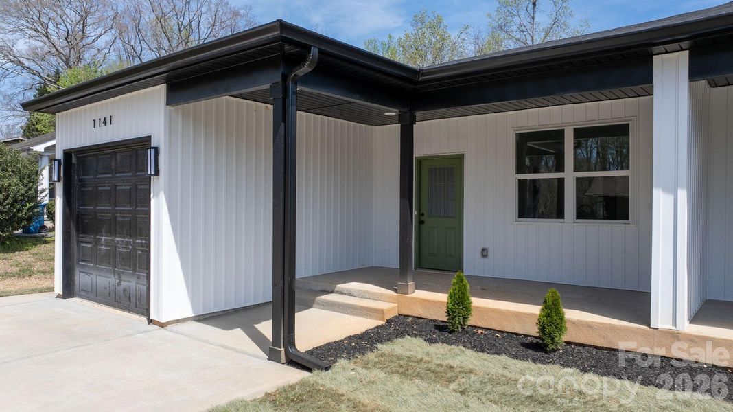 Exterior details and patio area of a home in , Hickory (Image 28).