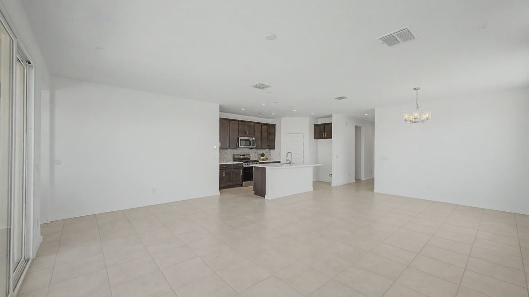 Furnished interior view inside a new home in Teravalis, Buckeye (Image 9). Furnished interior view inside a new home in Teravalis, Buckeye (Image 9).