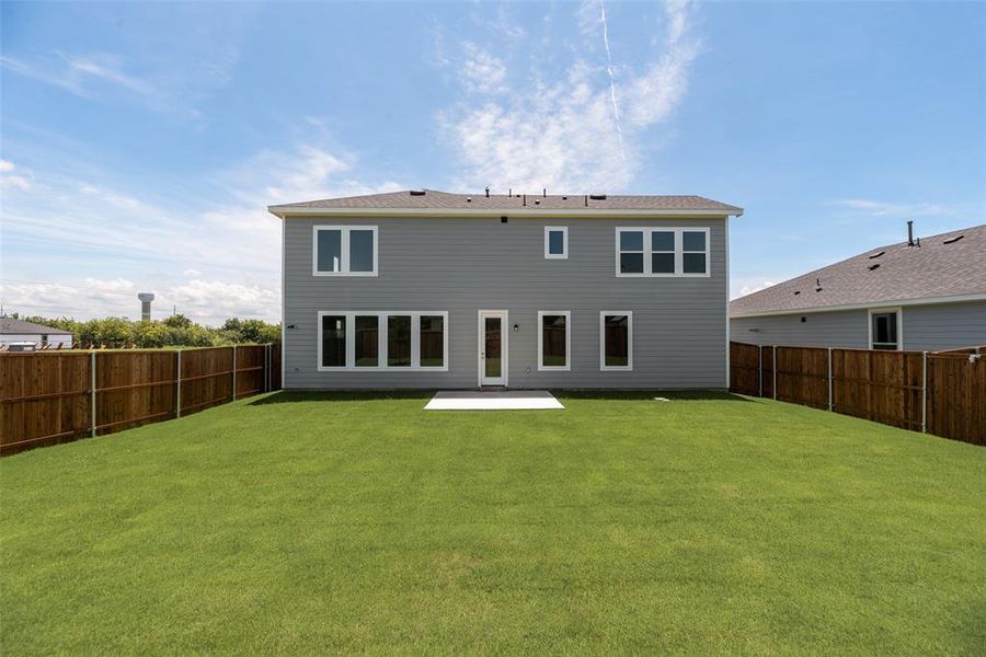 Front exterior of a new home in Creekside of Crowley, Crowley, TX, highlighting curb appeal (Image 1).