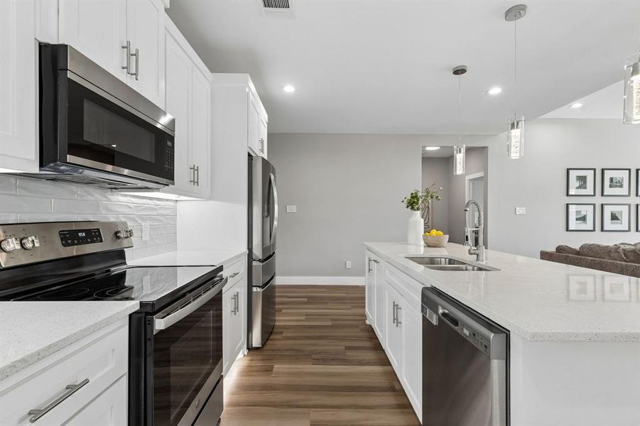 Furnished interior view inside a new home in , Dallas (Image 6).