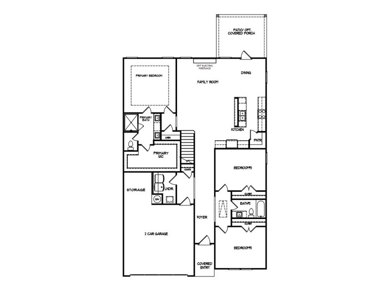 2D floor plan layout for the The Serenity by My Home Communities in Red Bird Manor, Jefferson, GA (Image 3). 2D floor plan layout for the The Serenity by My Home Communities in Red Bird Manor, Jefferson, GA (Image 3).