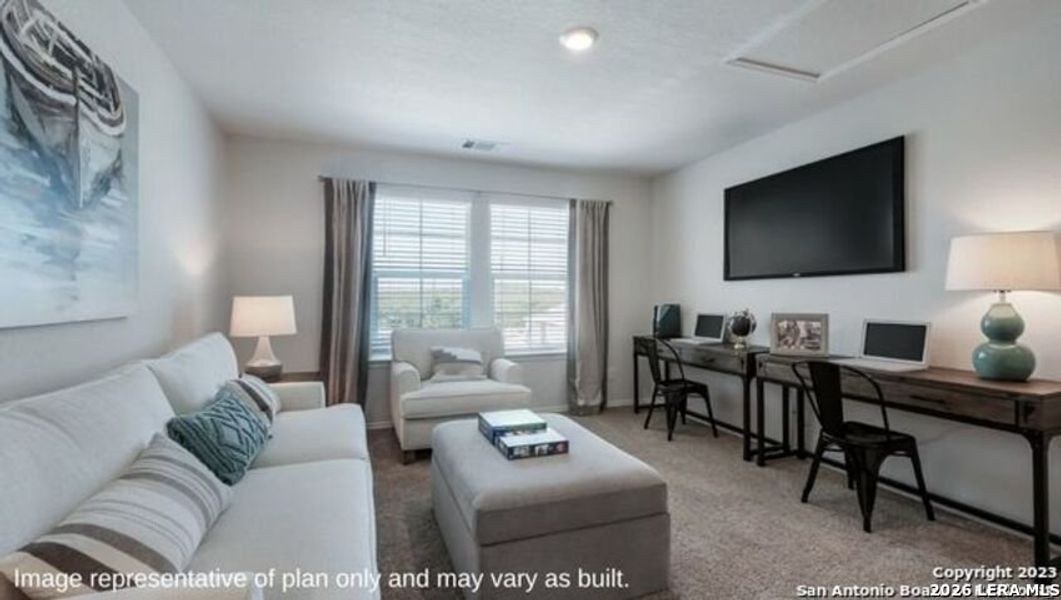 Furnished interior view inside a new home in Redbird Ranch, San Antonio (Image 9).