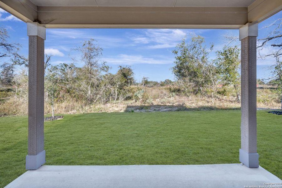 Exterior details and patio area of a home in Jordan's Ranch, San Antonio (Image 4). Exterior details and patio area of a home in Jordan's Ranch, San Antonio (Image 4).