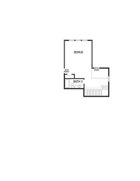 2D floor plan layout of this home in Crescent Pointe at Great Sky, Canton, GA (Image 6).