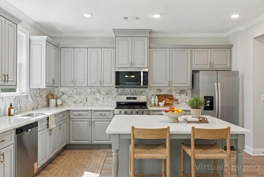Furnished interior view inside a new home in Crawford Creek, Grovetown (Image 10). Furnished interior view inside a new home in Crawford Creek, Grovetown (Image 10).
