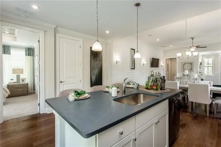 Furnished interior view inside a new home in , Hoschton (Image 14).