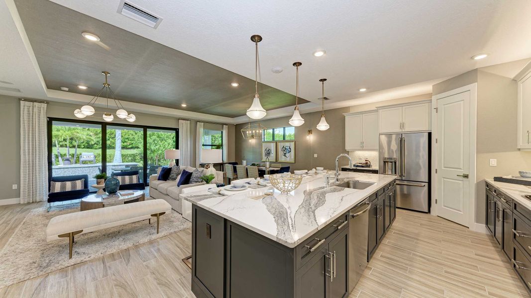 Island Kitchen into Great Room