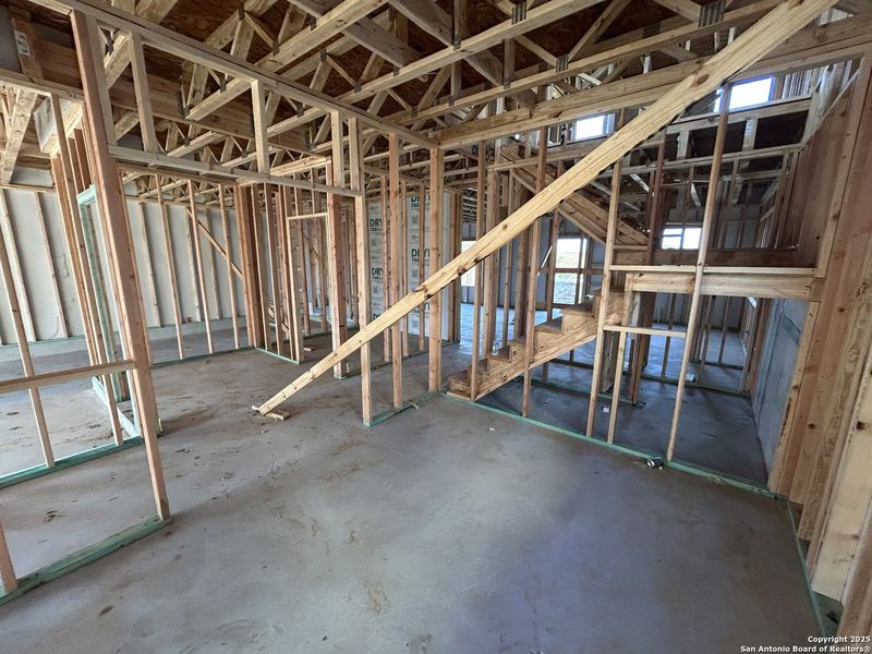 In-progress construction of a new home in Enclave at Hennersby Hollow 50's, San Antonio, TX (Image 14).