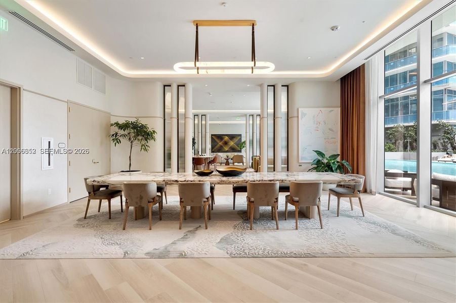 Furnished interior view inside a new home in , Miami (Image 10).