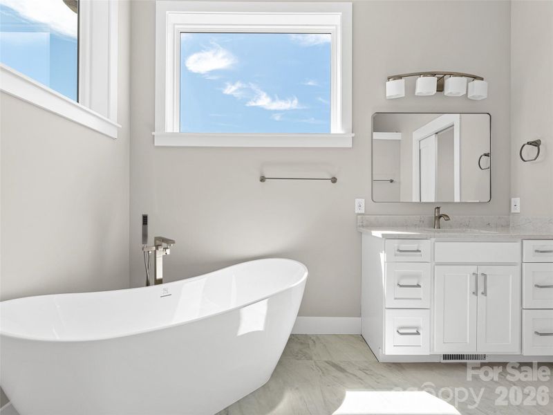 Furnished interior view inside a new home in , Weaverville (Image 7).