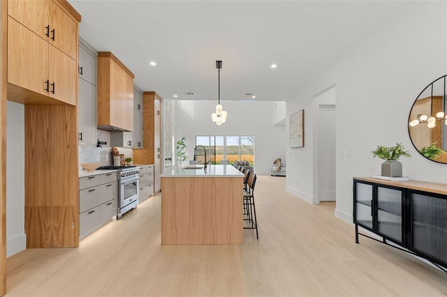 Furnished interior view inside a new home in , Dallas (Image 34).