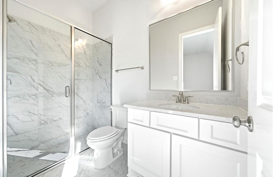 Furnished interior view inside a new home in The Highlands 55′, Porter (Image 10).