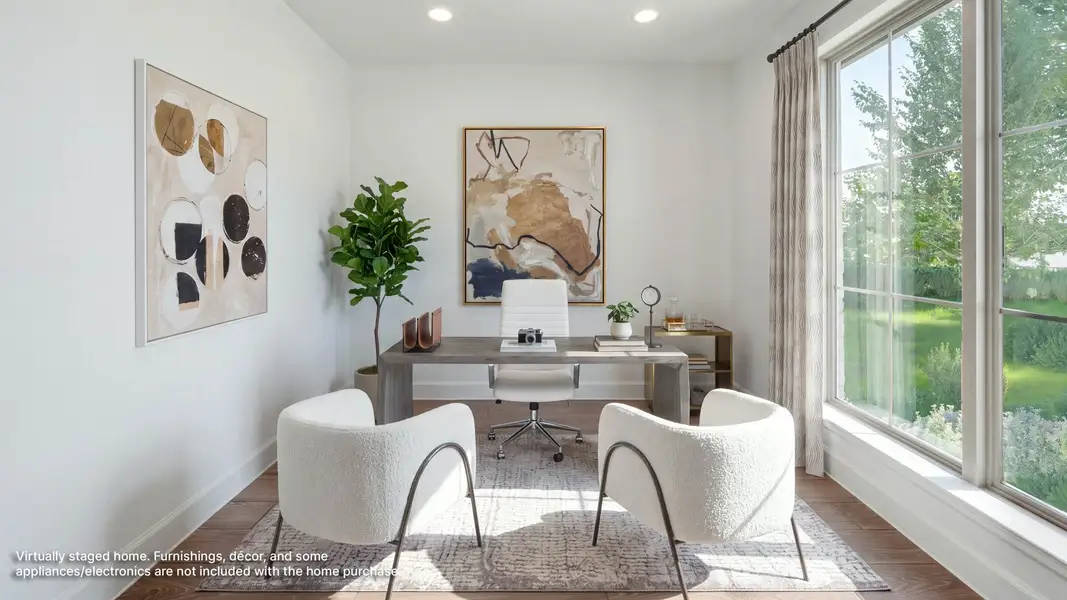 Furnished interior view inside a new home in Eliana, McKinney (Image 11).