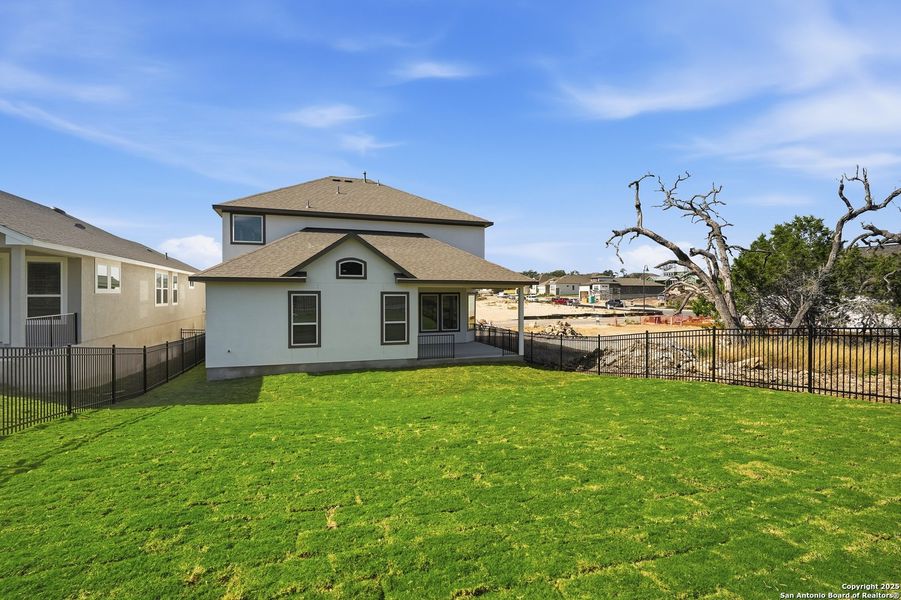 Exterior details and patio area of a home in Esperanza – New Phase Now Selling, Boerne (Image 3). Exterior details and patio area of a home in Esperanza – New Phase Now Selling, Boerne (Image 3).