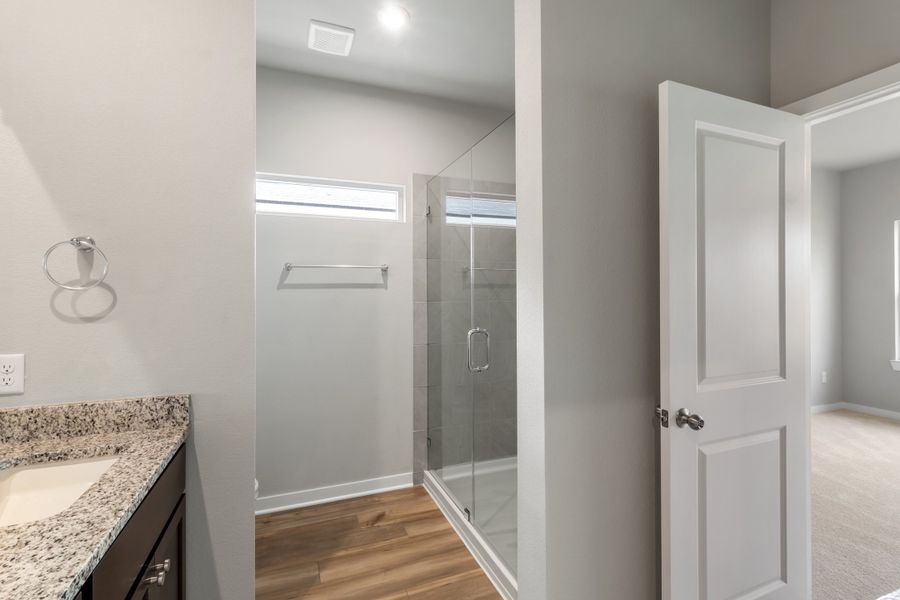 Representative furnished interior of a home built from the Colorado by Omega Builders in Hillside Village, Temple (Image 10).