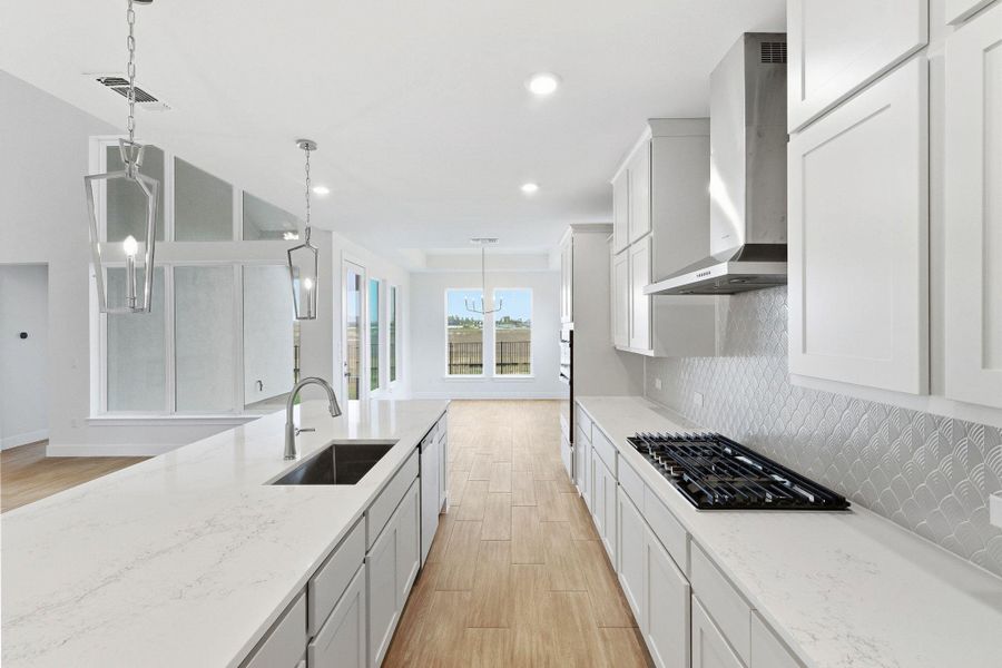 Furnished interior view inside a new home in The Colony, Bastrop (Image 8).