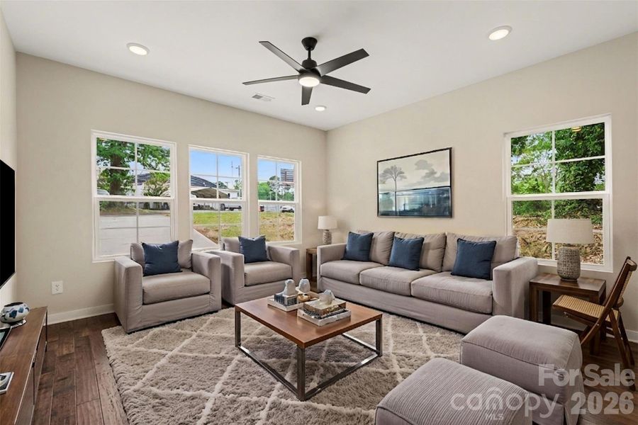 Furnished interior view inside a new home in , Gastonia (Image 13). Furnished interior view inside a new home in , Gastonia (Image 13).