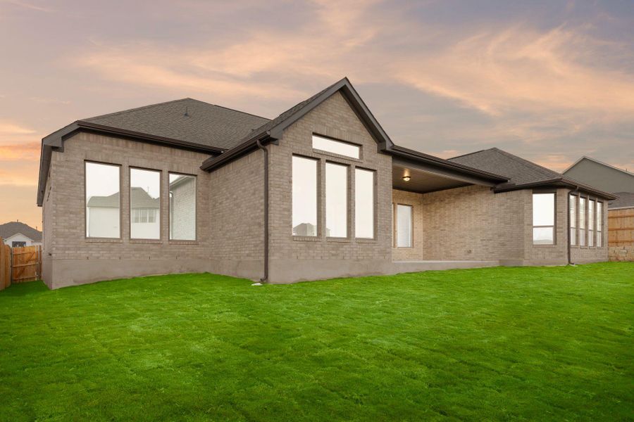 Rear of Home and Private Backyard Rear of Home and Private Backyard