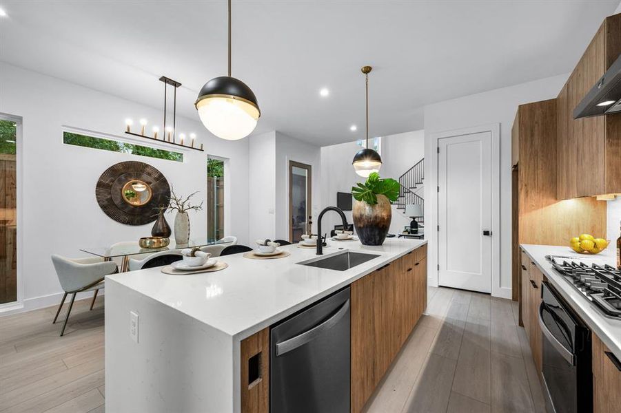 Furnished interior view inside a new home in , Dallas (Image 8). Furnished interior view inside a new home in , Dallas (Image 8).