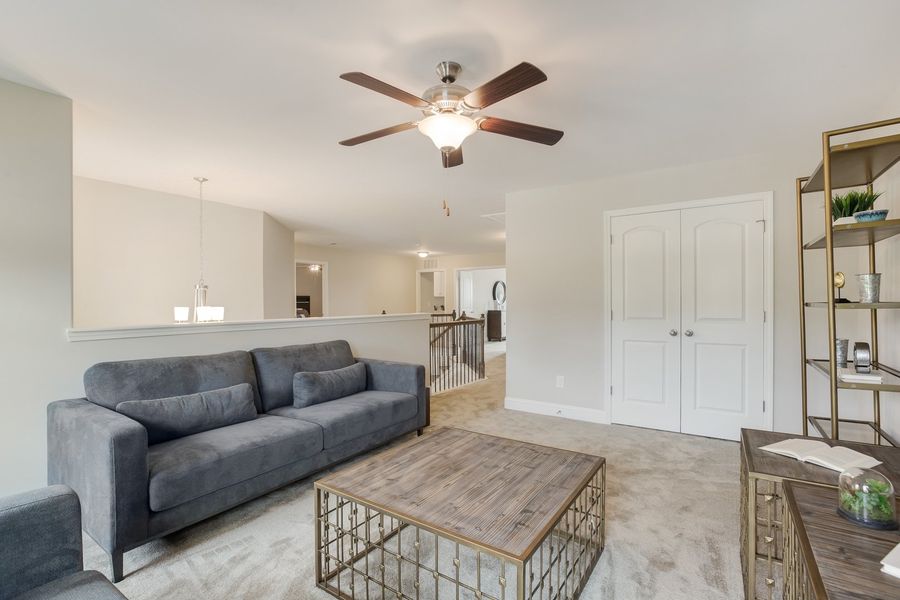 Furnished interior in a model home at Miller's Reserve in Winston-Salem (Image 26).