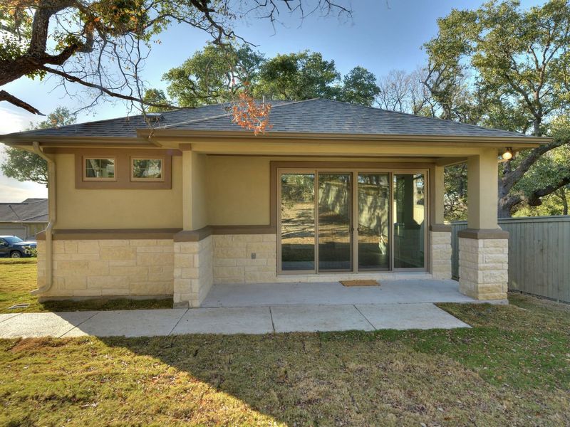 Representative exterior details of a home built from the Casita by Giddens Homes in Whispering Wind, Bertram (Image 26).