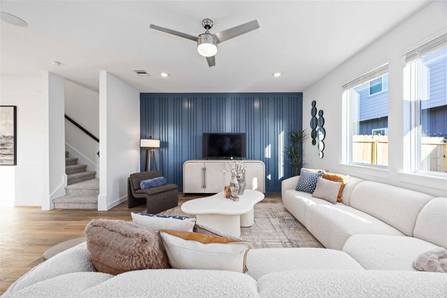 Furnished interior view inside a new home in Wheatley Oaks, Houston (Image 11).