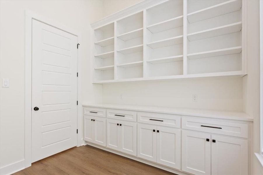 Detailed view of wood finished floors