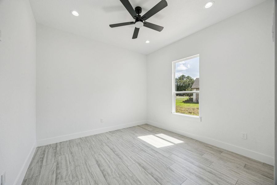 all secondary bedrooms feature a ceiling fan for added comfort and the 10-foot ceilings. all secondary bedrooms feature a ceiling fan for added comfort and the 10-foot ceilings.