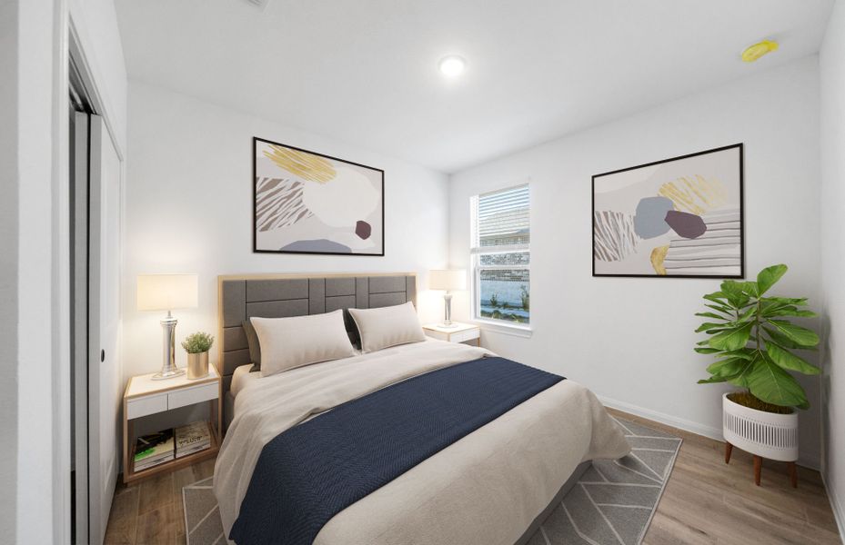 Virtually Staged Secondary Room