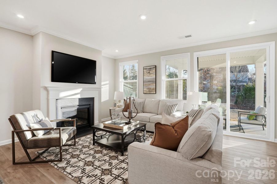 Furnished interior view inside a new home in Roseshire Chase, Huntersville (Image 32).