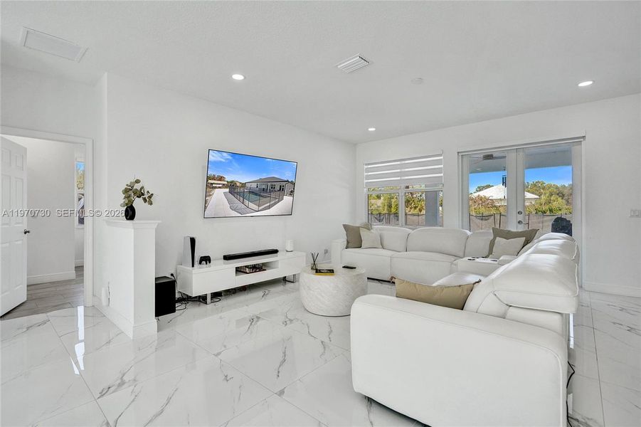 Furnished interior view inside a new home in , Loxahatchee (Image 66).