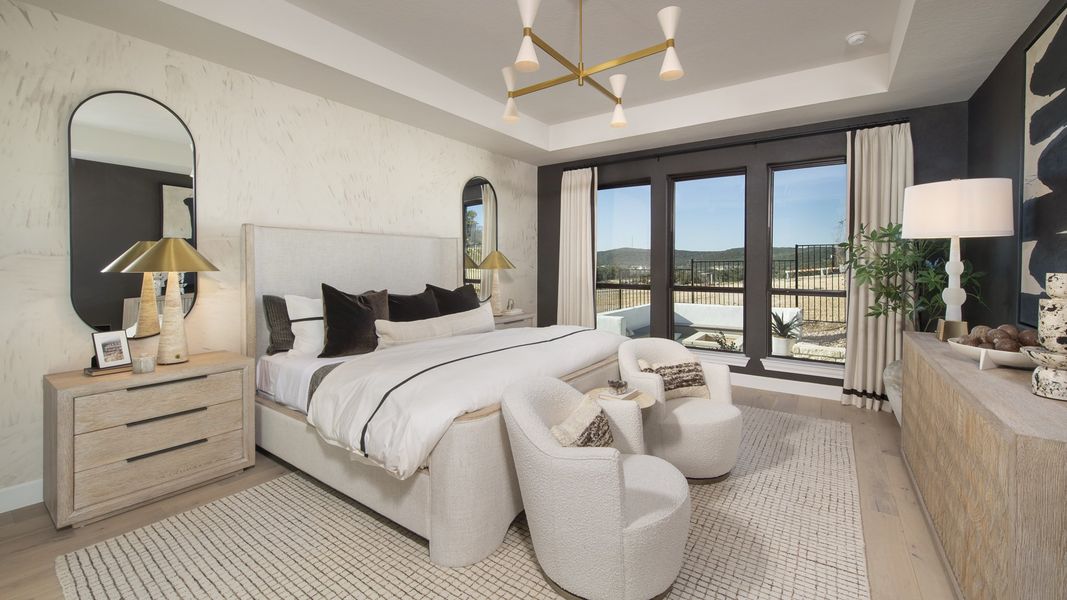 Representative furnished interior of a home built from the 4994W by Perry Homes in Palmera Ridge 70', Leander (Image 8).