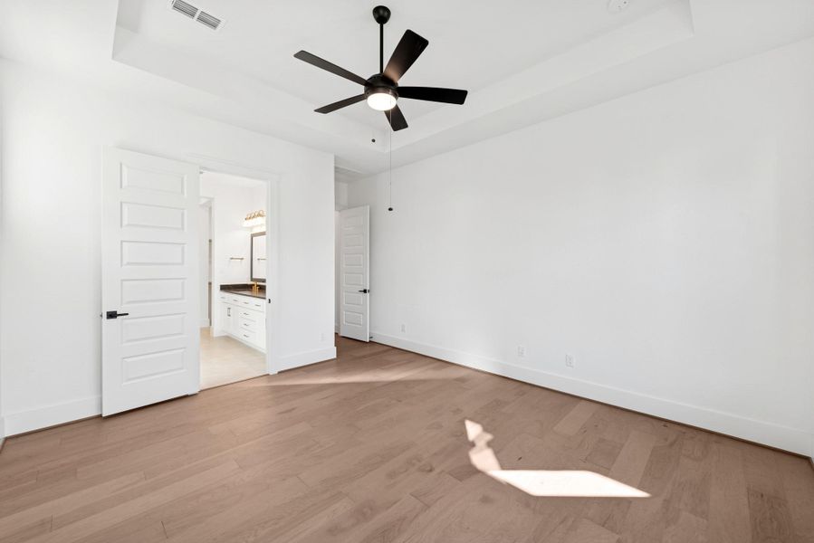 Spacious, unfurnished interior of a new home in Easthaven at Bridgeland Central - Horizon Collection, Cypress (Image 24).