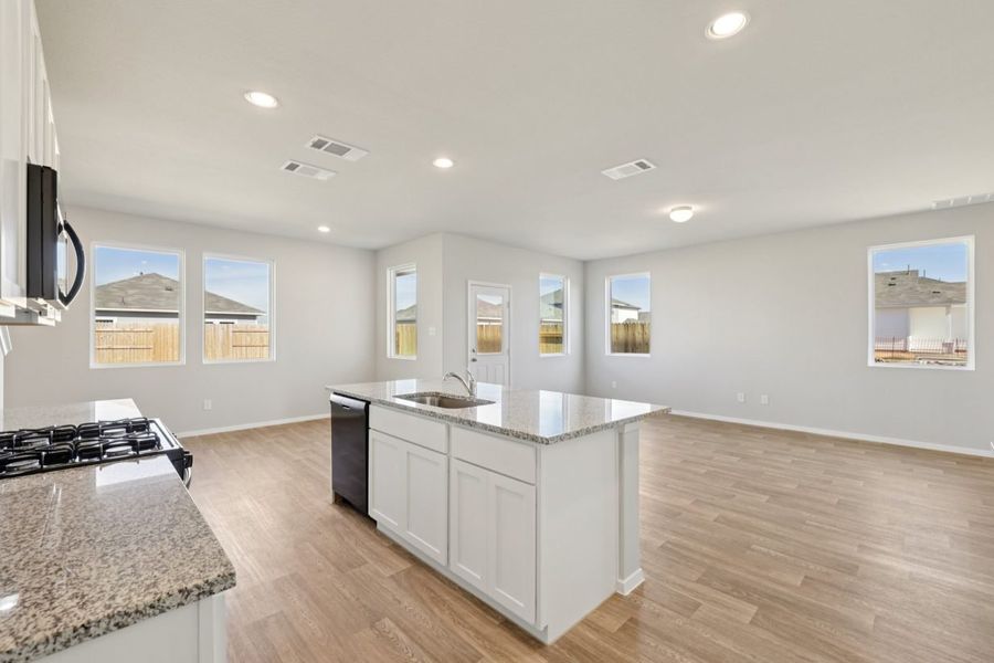 Representative furnished interior of a home built from the Azalea 1668 by Brohn Homes in Azalea, Pattison (Image 8).