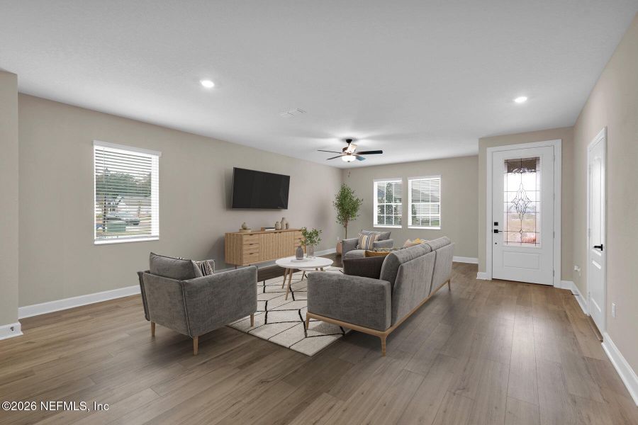 Furnished interior view inside a new home in , Jacksonville (Image 4).