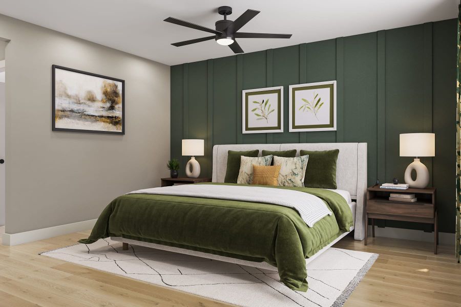 Representative furnished interior of a home built from the Camden by Tri Pointe Homes in Legacy Grove, Montgomery (Image 13).