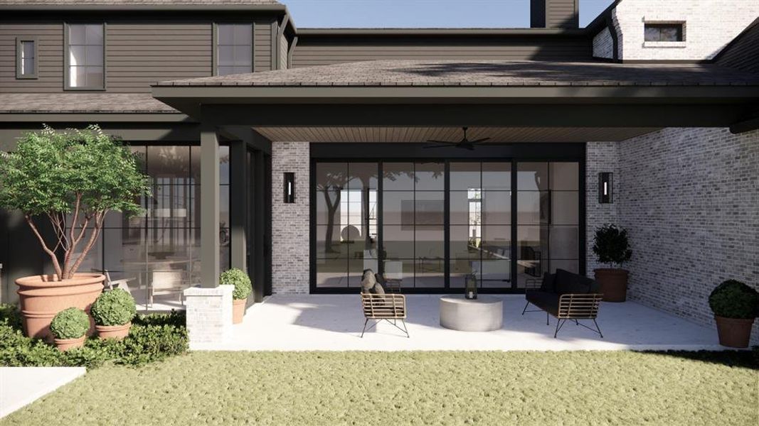 Rendering - back patio